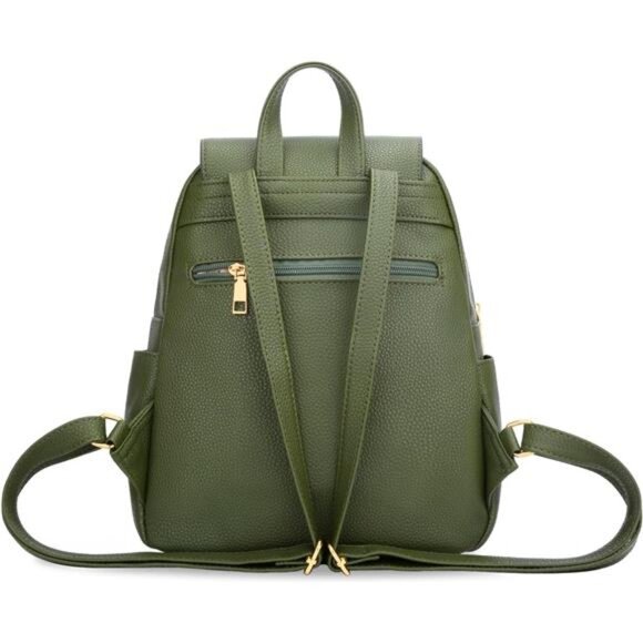 Quilted Trendy Leather Backpack Purse for Women and Ladies Shoulder - Picture 5 of 6